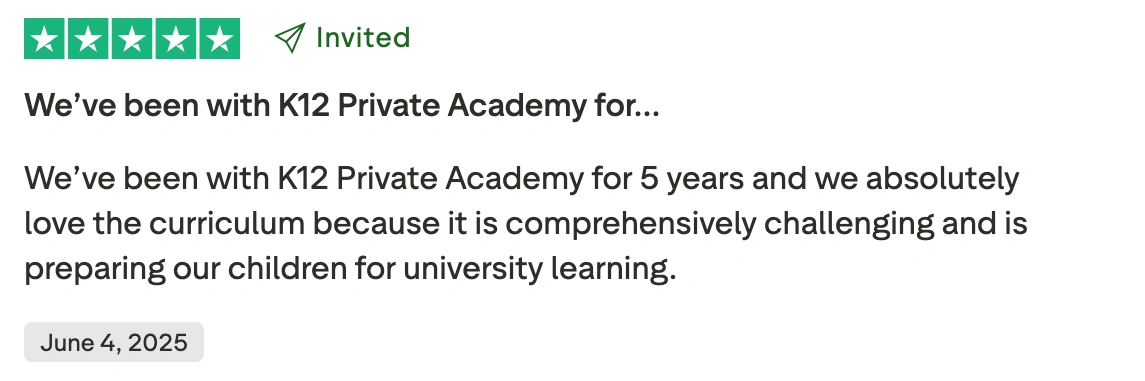 K12 Reviews on Learning Approach