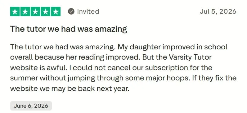 Varsity Tutors Reviews