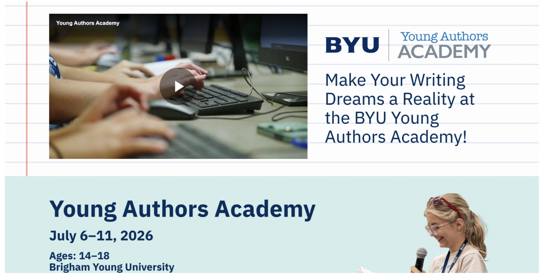 BYU Young Authors Academy