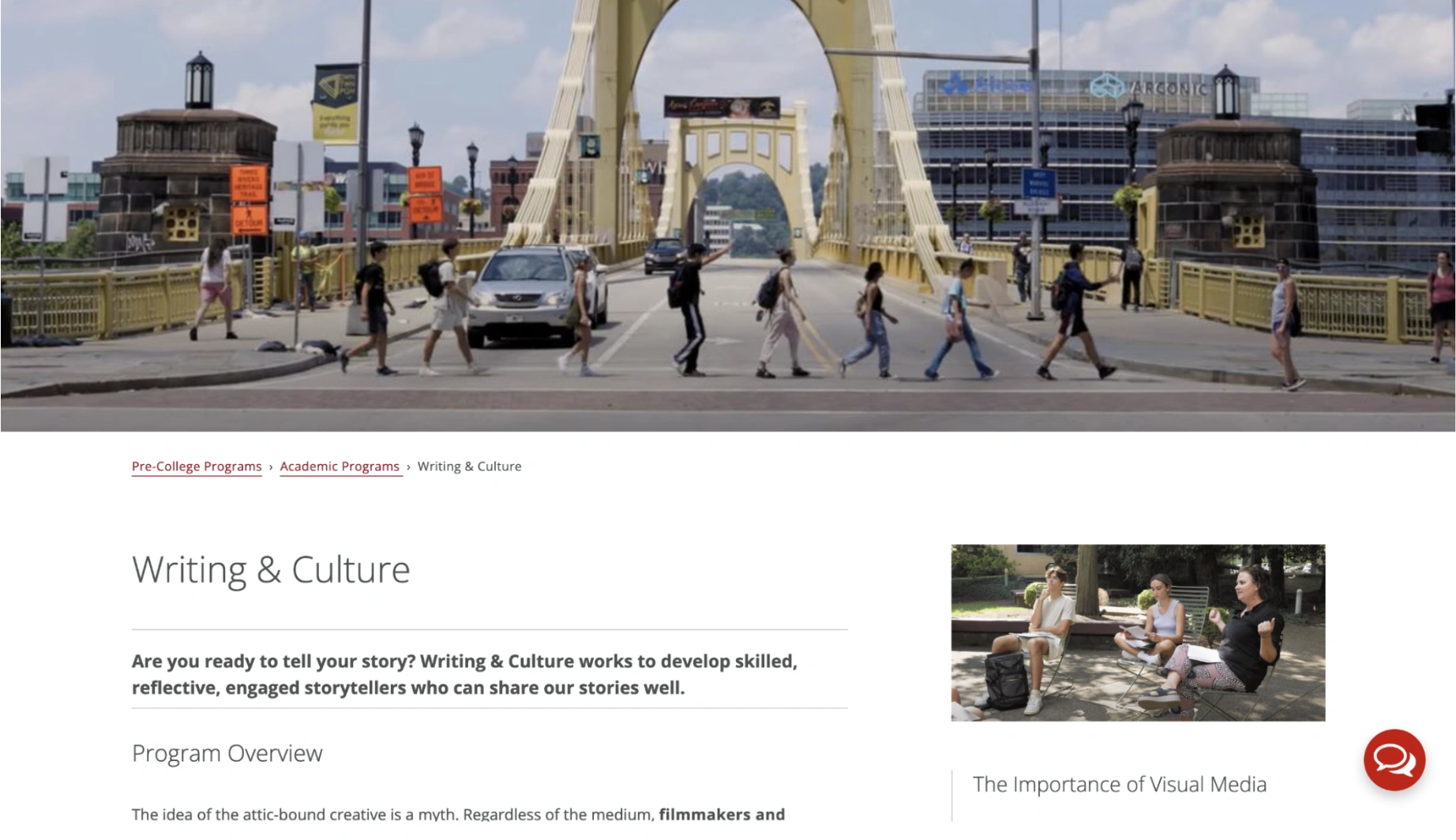 Carnegie Mellon Pre-College Writing and Culture Program