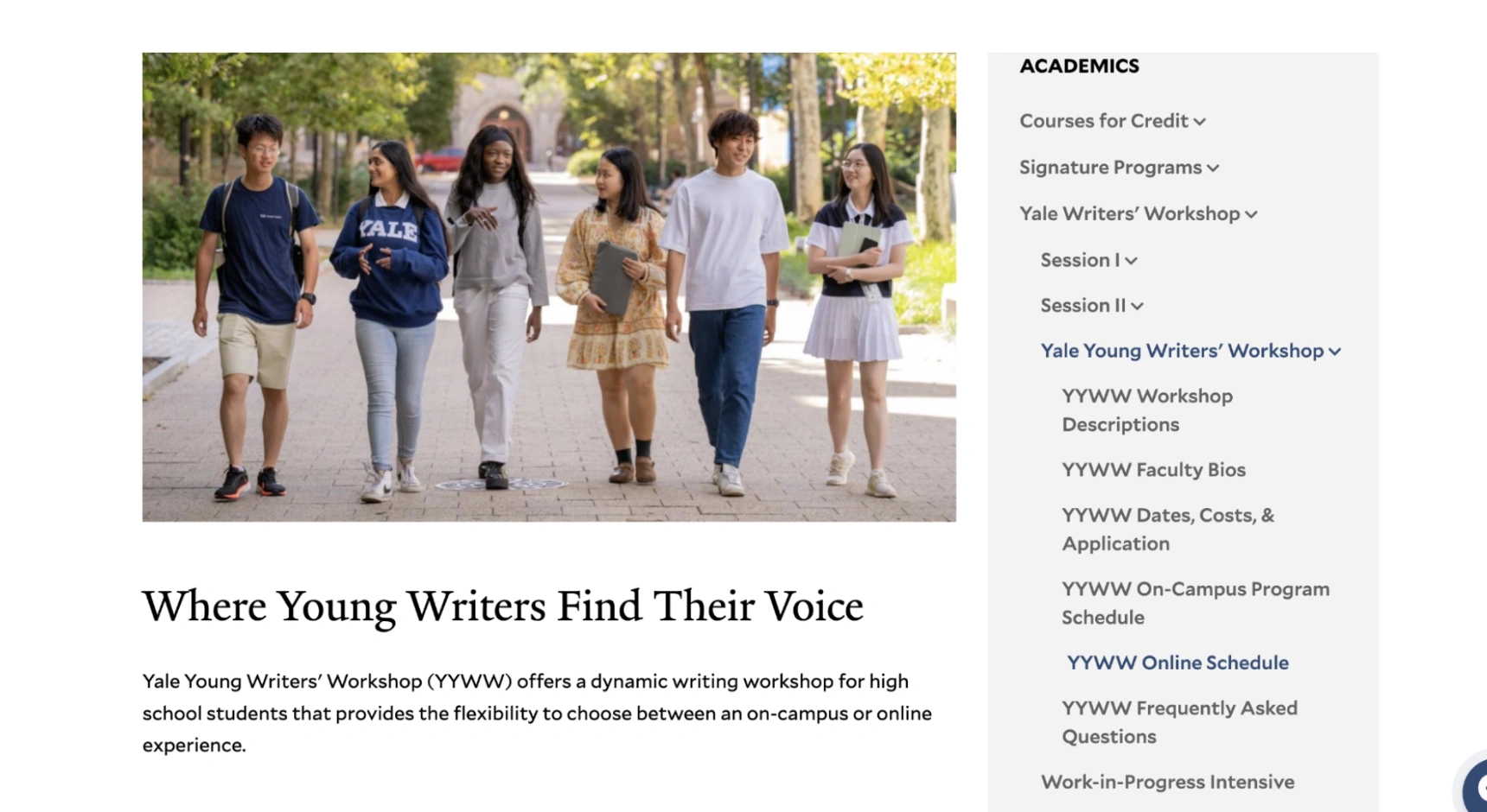 Yale Young Writers' Workshop