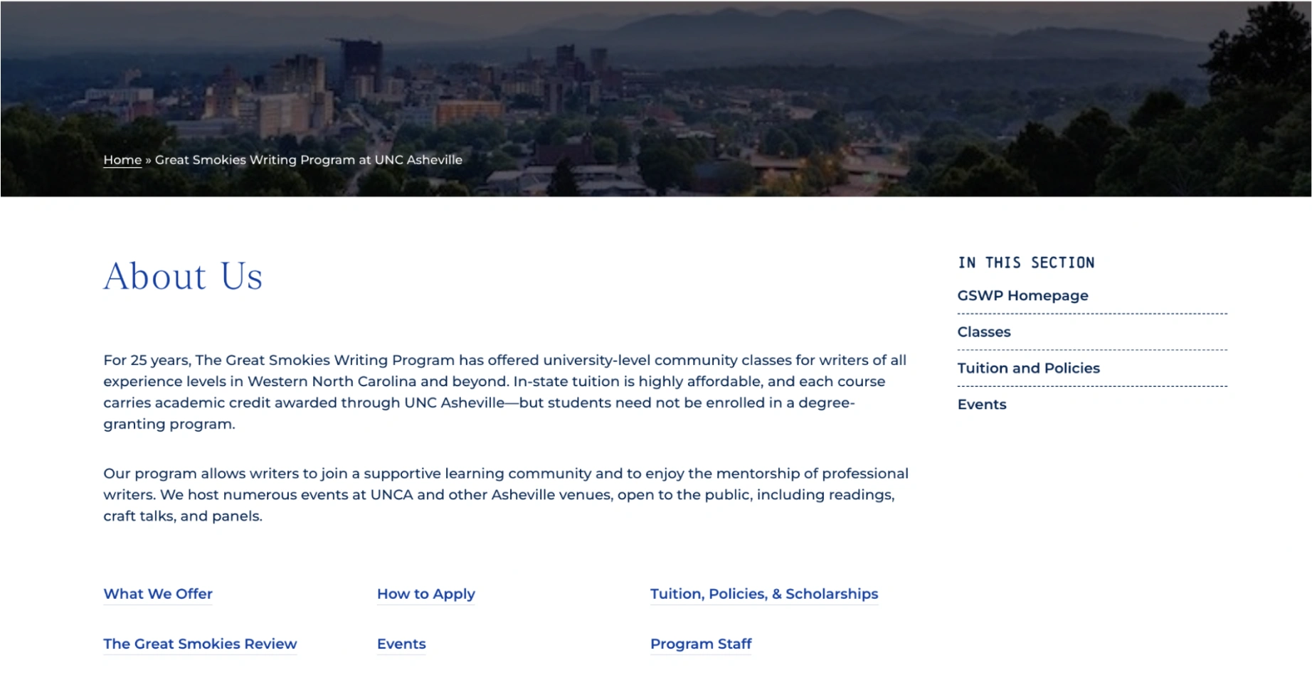 Great Smokies Writing Program