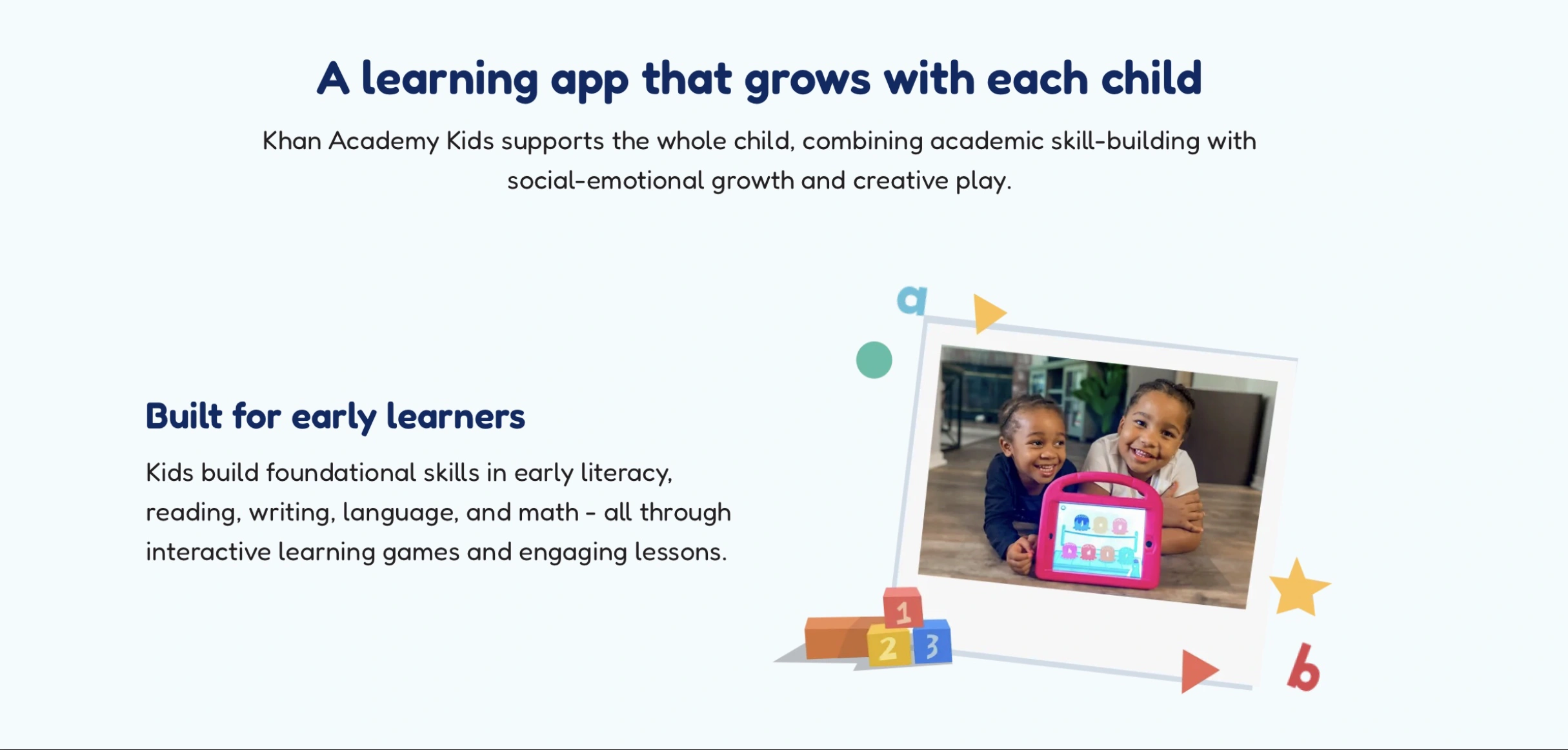 Khan Academy Kids — Best Free All-Around App