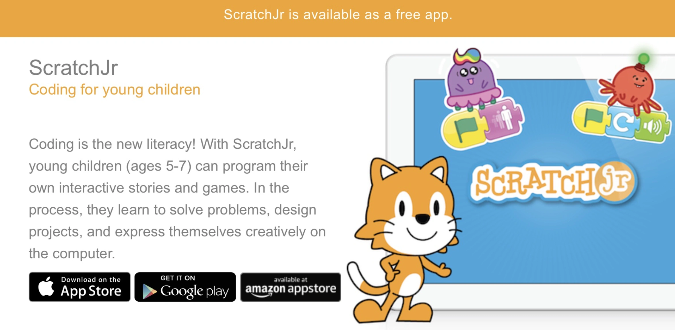 ScratchJr — Best Free Coding App for Young Kids