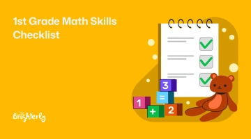 1st Grade Math Skills Checklist