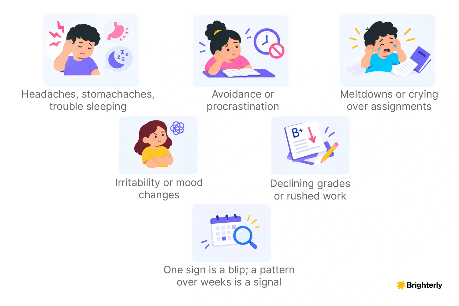 Signs Your Child Is Stressed About Homework